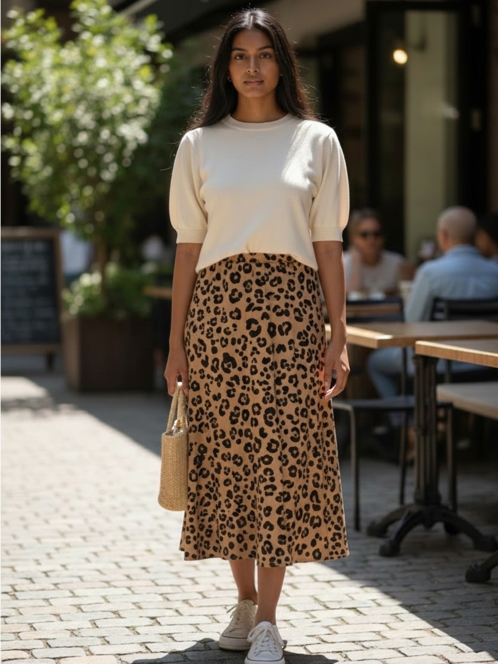Silky flowy long dress